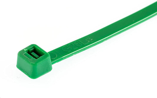 Cable Ties Green Nylon Zip Wire Cable Ties Various Sizes - Pack of 100