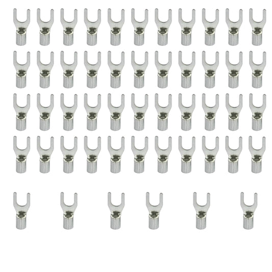 Copper Non-Insulated Fork Terminal Wire Connector Pack of 100