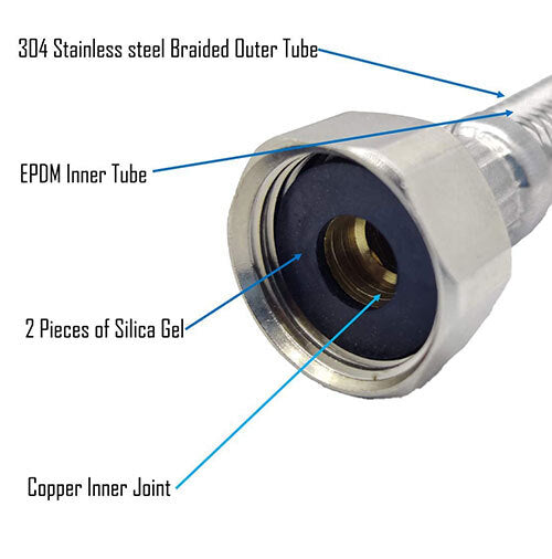 304 Grade Braided Stainless Steel Connection Pipe Hose Pipe