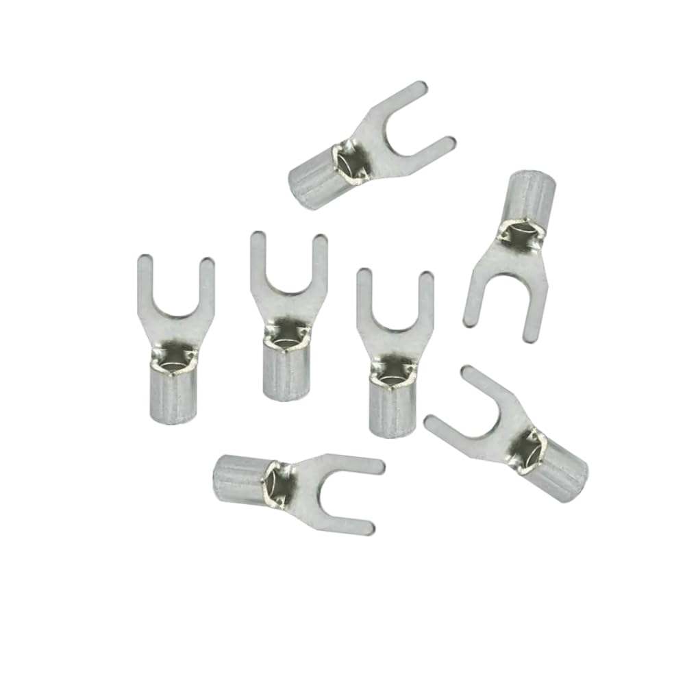 Copper Non-Insulated Fork Terminal Wire Connector Pack of 100