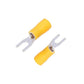 Insulated Fork and Ring Spade Wire Connectors 1.5 sqmm, 2.5 sqmm, 4.6 sqmm, U Type Electrical Quick Splice Crimp Terminals - Pack of 100