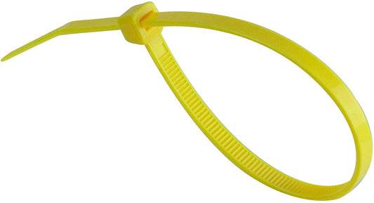 Cable Ties Yellow Nylon Zip Wire Cable Ties Various Sizes - Pack of 100