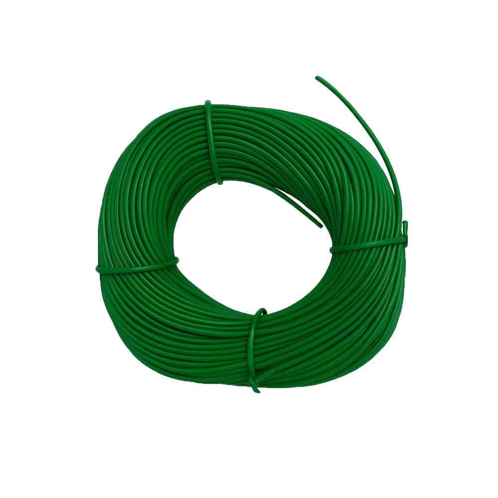 PVC Marking Sleeve, Ferrule Printing Wire Tube Label with 3.5 mm Inner Diameter for Printing Machine - 100 Meter Full Tube Green