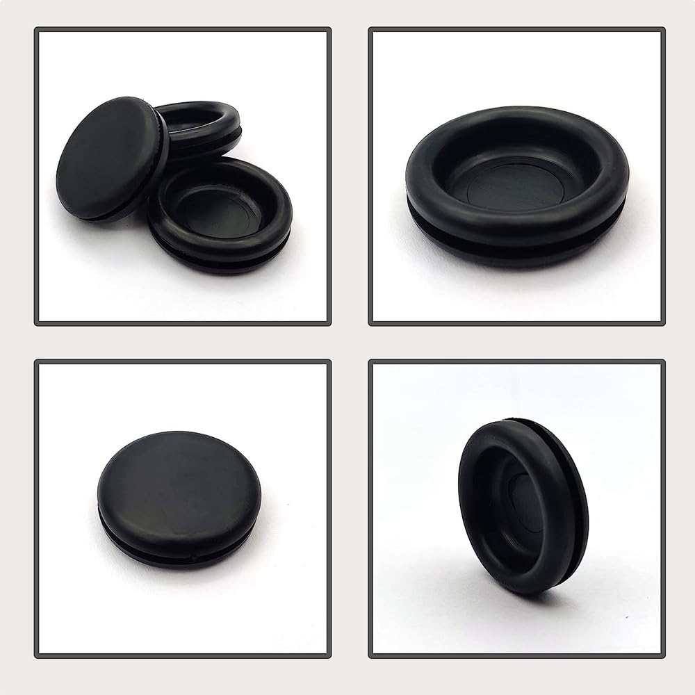 Blanking Closed Rubber Grommets Wire Cable Grommets - Pack of 25