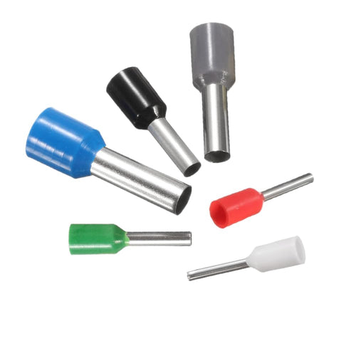 Wire Ferrules Copper Crimp Connectors, Wire Crimping Tool Kit, Insulated Cord Pin End Terminal - Pack of 100