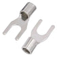 Uninsulated Fork Terminals RS7249 Connector Copper Non Insulated Fork Type Terminals - Pack of 100
