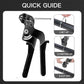 Stainless Steel Cable Tie Gun, Heavy Duty Self-locking Metal Zip Ties Tool Kit for Fastening and Cutting Fence Exhaust Pipe Outdoor