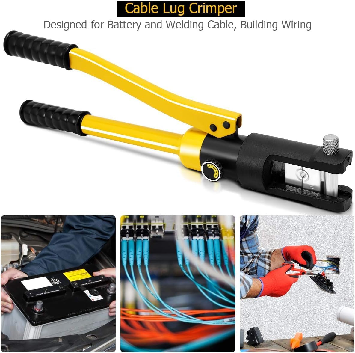 YQK-300 Manual Hydraulic Crimping Tool for 16-300mm² Cable Lugs