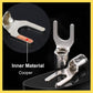 Copper Non-Insulated Fork Terminal Wire Connector Pack of 100