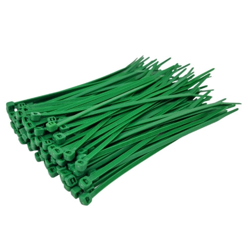 Cable Ties Green Nylon Zip Wire Cable Ties Various Sizes - Pack of 100