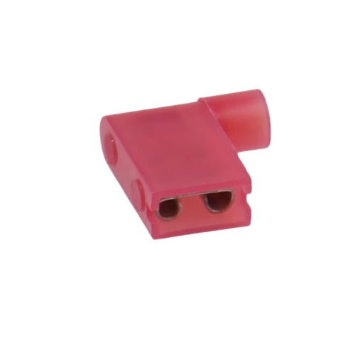 Insulated Nylon Flag wire terminal Connectors Red Blue Yellow Female Spade Terminal Insulated Right Angle Connector 90 degree - Pack of 100