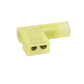 Insulated Nylon Flag wire terminal Connectors Red Blue Yellow Female Spade Terminal Insulated Right Angle Connector 90 degree - Pack of 100