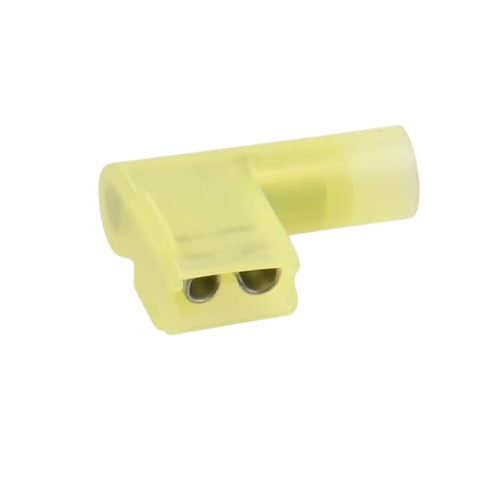 Insulated Nylon Flag wire terminal Connectors Red Blue Yellow Female Spade Terminal Insulated Right Angle Connector 90 degree - Pack of 100