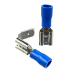 Piggy Back Terminal Red, Blue, Yellow PVC Semi-Insulated Piggy Back Spade Quick Splice Wire Terminals/Connectors - Pack of 100