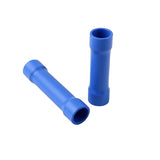 Fully Insulated Straight Butt Connector Electrical Wire Crimp Terminals Red (22-16 AWG), Blue (22-16 AWG), Yellow 12-10 AWG, - Pack of 100