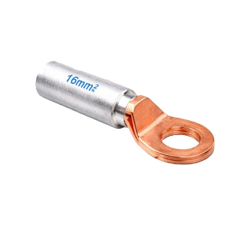Copper-Aluminium Bimetallic Cable Lug, Ring Terminal, 25mm², Crimping Connector - Pack of 10