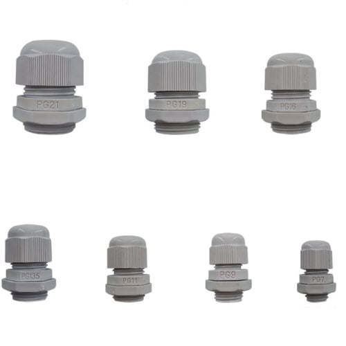 Cable Gland Polyamide Cable Glands Waterproof Safety The Sealing Nylon Plastic Wire Gland - Pack of 100