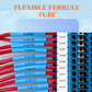 PVC Marking Sleeve, Ferrule Printing Wire Tube Label with 3.5 mm Inner Diameter for Printing Machine - 100 Meter Full Tube Green Blue Yellow
