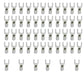 Copper Non-Insulated Fork Terminal Wire Connector Pack of 100